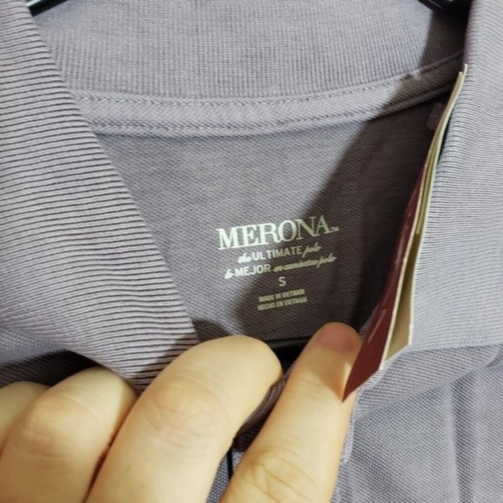 Merona mens Ultimate Polo Plum Wink Small (AC) - Picture 3 of 5